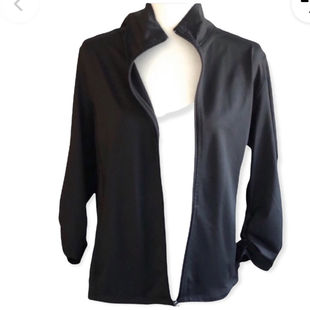 Joe  Fresh jacket ruched sleeves full zip XL NWOT
